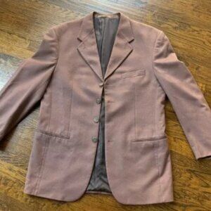 Dusty Rose Mauve Custom Cashmere Wool Lombardo Mike Modano 46x34 Sports